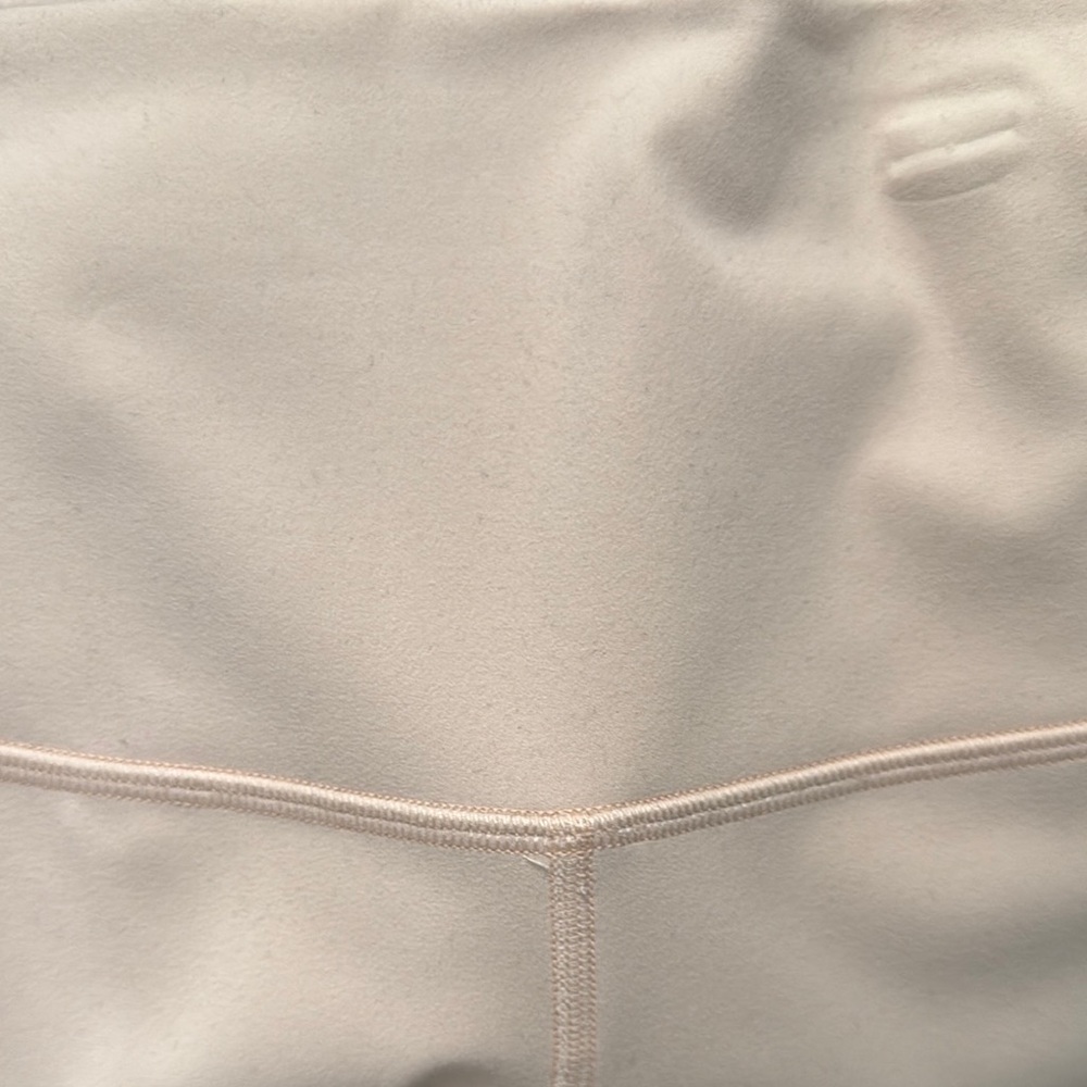 Women's Cream High-Waisted Leggings - Picture 7 of 7
